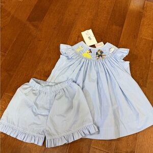 Beauty & The Beast Gingham Dress and Shorts Set PRICE FIRM